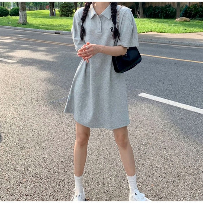 바니자수 피케 카라 미니 원피스 마실룩 퍼프소매 원피스 스포티 미시룩 여름원피스 여성 흰원피스 여름 화이트 원피스 여름미니원피스 여름 하얀 원피스 카라원피스 카라반팔티 (빠른배송)