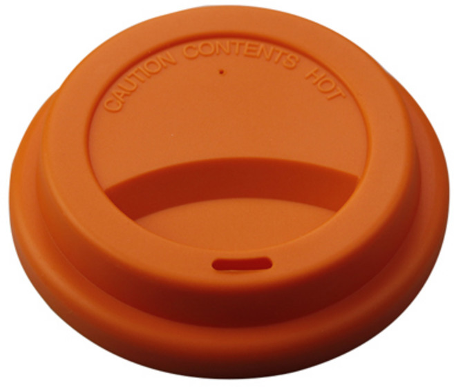 1PCS 9cm 유니버설 재사용 가능한 실리콘 컵 뚜껑 신선한 커버 절연 방진 머그잔 슬리브, 02 Q-Orange D