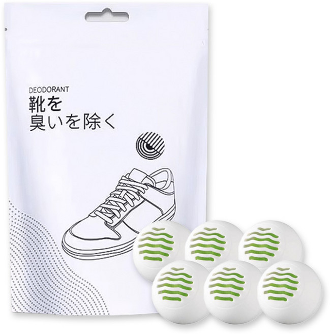 鞋子除臭球 異味掰掰, 12g, 6個