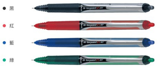 【文具通】PILOT 百樂 BX-RT-V5 0.5mm 按鍵式 水性 鋼珠筆 A1100452, 黑色, V5 0.5mm, 1個