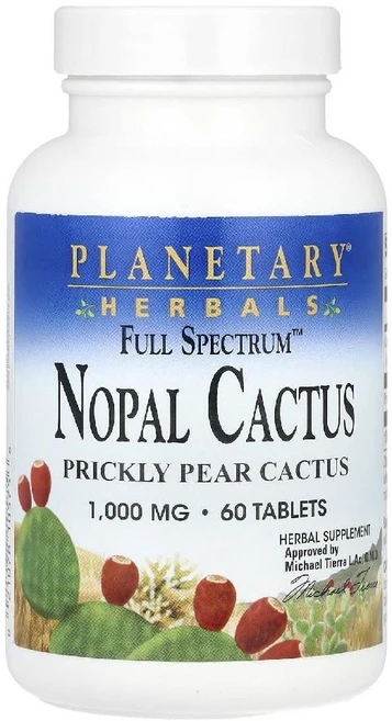 플래니터리 허벌 노팔 선인장 풀 스펙트럼 1000mg 60타블렛, 1개, 60정 - 쿠팡