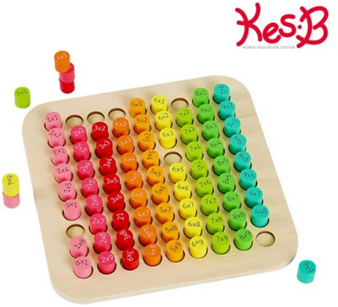 무지개 구구단놀이x2개 원목구구단게임 구구단암기