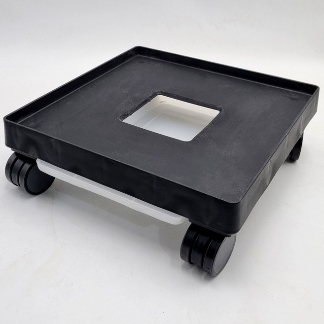 화분월드 튼튼한 인테리어 모던 클래식 정사각 이동식 화분 받침대, WHITE, 1세트