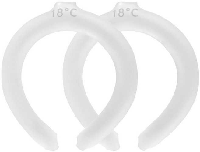 딥톡 아이스 넥쿨러 쿨링스카프 DT0087, 화이트, 2개