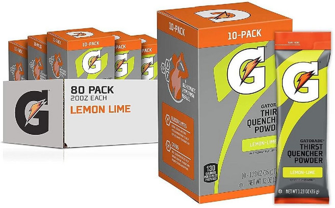 게토레이 갈증 해소 전해질 파우더 레몬라임 35g 패킷 10개입 8팩, 30개