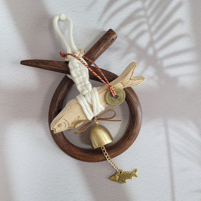 루즈디앤코 소코뚜레 액막이 명태 북어 도어벨, 소코뚜레(행운엽전 포함)+액막이명태 세트, 기본포장