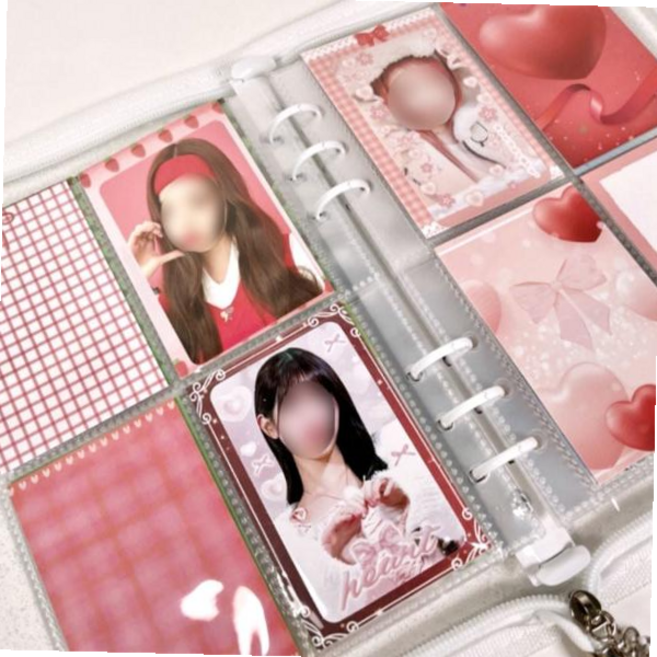 포카바인더속지 포카 바인더 대지 탑로더 뒷대지 프레임/대용량 세트, 퍼플