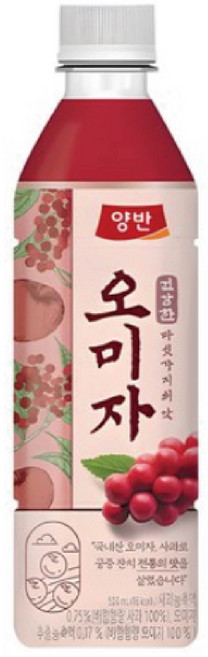 양반 오미자 음료, 500ml, 6개