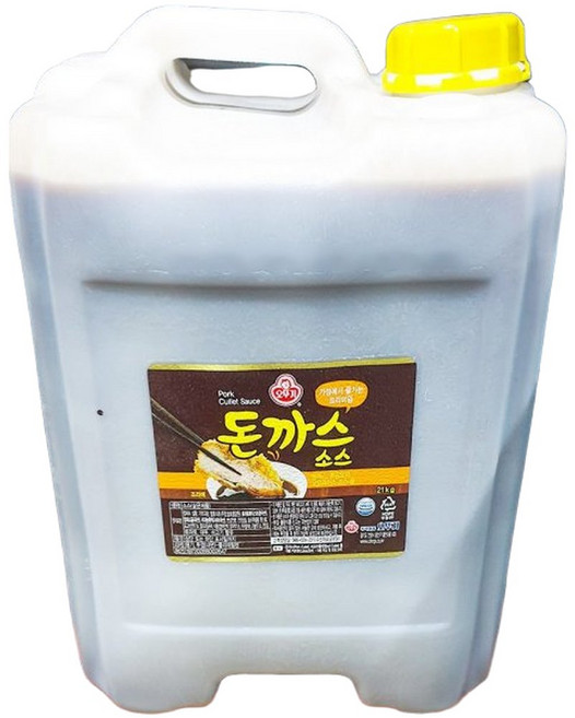 오뚜기 돈까스소스 21KG 포크 커틀렛 양념 대용량 업소용, 1개