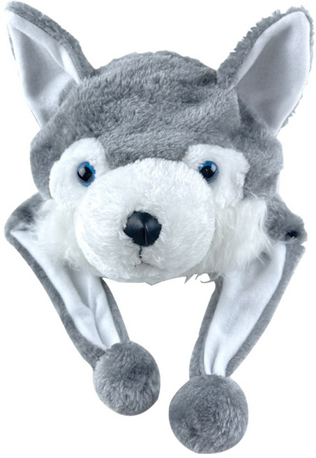 귀여운 동물 모자 코스프레 할로윈 크리스마스, 귀여운동물모자 - 허스키, 1개