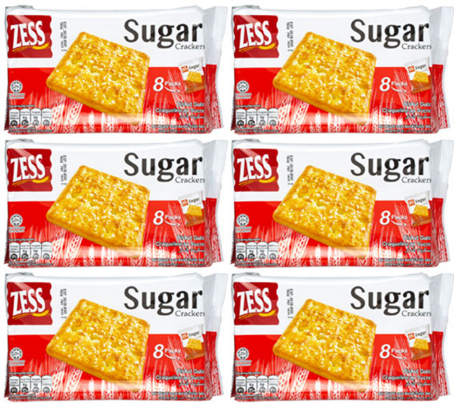 제스 슈가 크래커 192G/6개 과자 하이볼 안주 간식, 192g, 6개