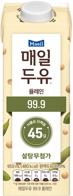 매일유업 매일두유 99.9, 950ml, 6개 - 쿠팡