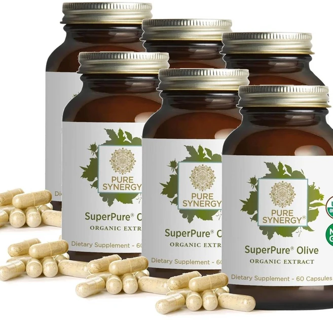 퓨어시너지 슈퍼퓨어 올리브 추출물 폴리페놀 캡슐 PURE SYNERGY SuperPure Olive, 6개, 60정 - 쿠팡