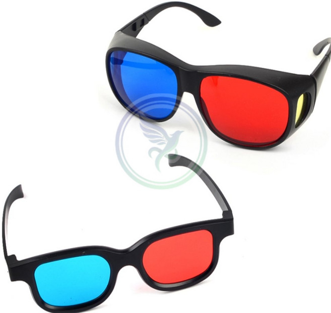 입체안경일 [2개묶음] 적청안경 일반형 입체안경 3D 쓰리디 고글형 QW30C127, 1개