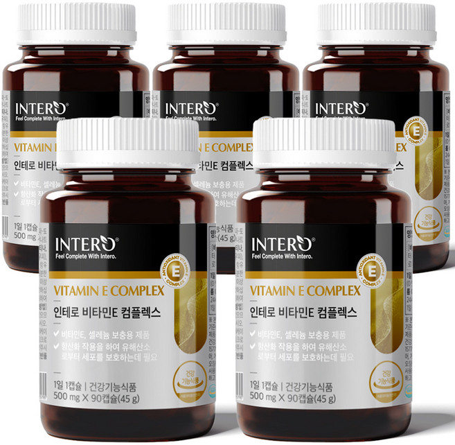 인테로 비타민E 컴플렉스, 90정, 5개