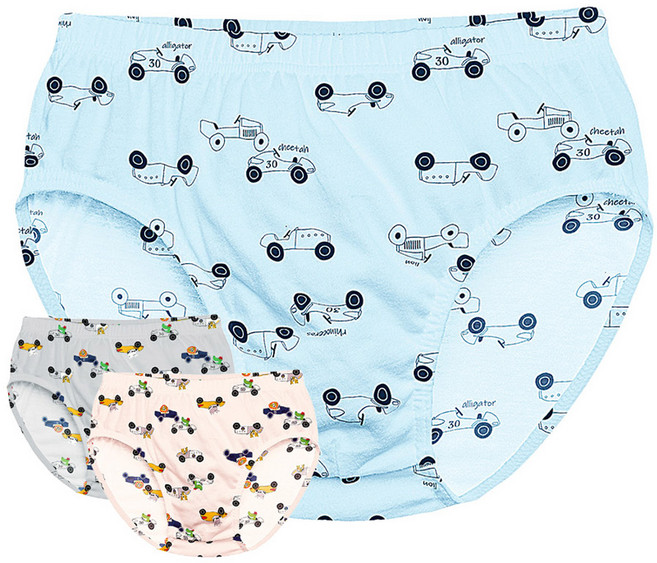 JHBPX102 프레비니 남아동 순면 변화직 삼각 팬티 3매