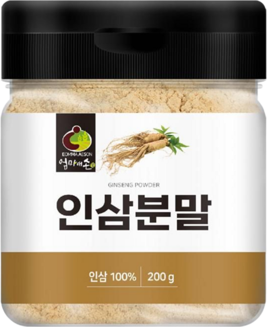 건강부록 인삼 가루 국산 100% 분말, 200g