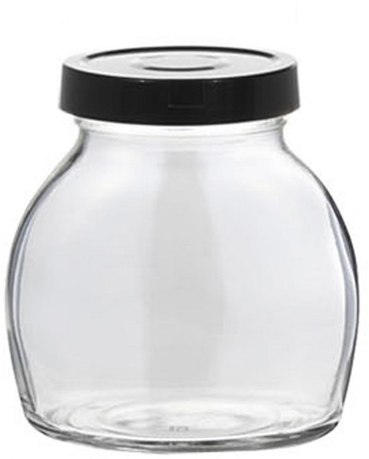 담은 다용도타원500 플라스틱 마개 유리병 양념 소스, 70파이 플라스틱 블랙, 32개, 500ml