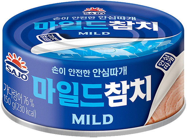 사조 마일드 참치 안심따개, 150g, 44개