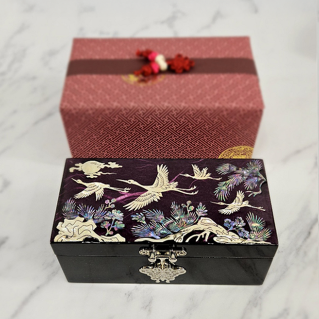 포미모어 미니 나전칠기 자개보석함 전통공예 기념품 직굴림140