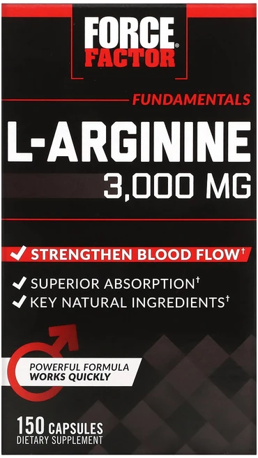 Force Factor l-아르기닌 3000mg 캡슐 150정(캡슐당 600mg), ForceFactorl아르기닌3000mg캡슐150정캡슐, 1개, 150정 - 쿠팡