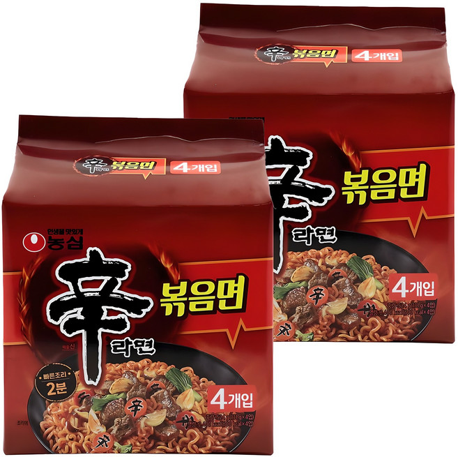 신라면 볶음면 131g, 8개