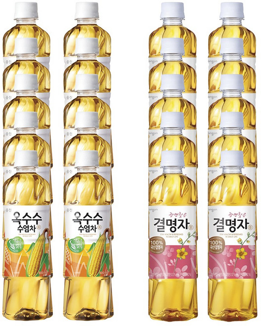 웅진 옥수수수염차10개+결명자차10개 500ml 총 20개