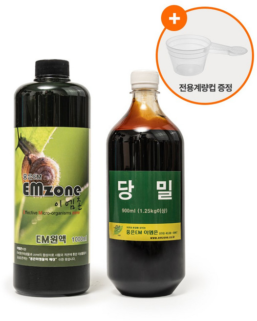[EM만들기] EM원액 + 당밀 세트, 1세트, 1.9L