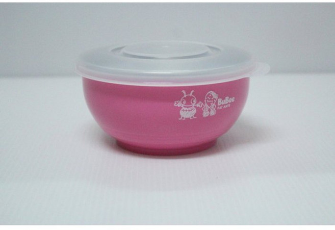 台灣製 三光 304 不銹鋼 兒童碗, 1個, 11.5cm三光PE蓋1入