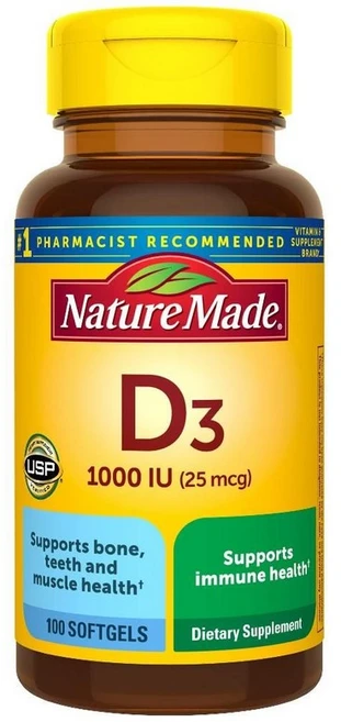 네이처메이드 비타민D3 VitaminD3 Nature Made 비타민디쓰리 100정 - 쿠팡