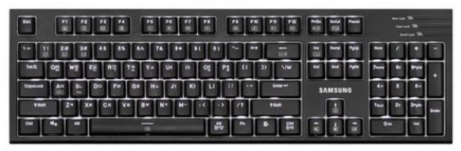 삼성전자 기계식 유선 키보드, 올블랙, SK-C1200RB, 적축