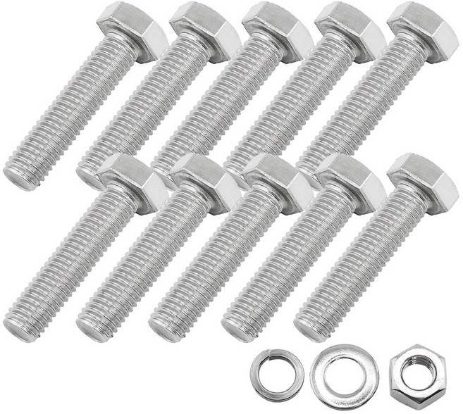 유스툴 스텐 육각 나사 볼트 너트 와셔 포함 SUS 서스 304, 1팩, 18mm, M6