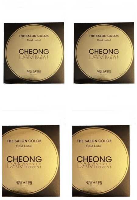 soonsoo 더 살롱 컬러 골드라벨 염모제, 밀크 브라운, 4개
