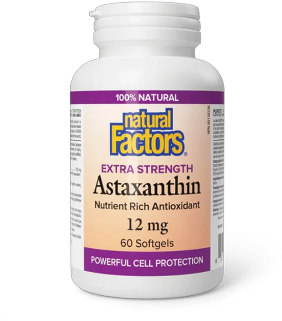 내추럴팩터스 아스타잔틴 12mg 60정 카로티노이드, 1개 - 쿠팡