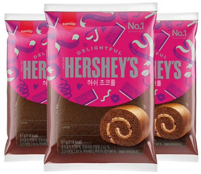 [오티J삼립]허쉬 초코롤 87G 30봉, 없음