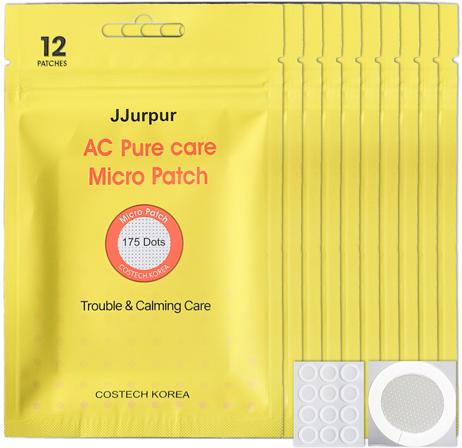 여드름 트러블 피부진정 마이크로패치 12p 14mm, 10개, 12개입
