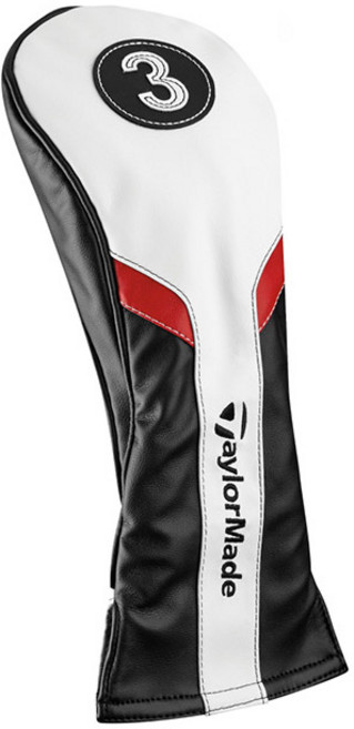 테일러메이드코리아 TM 페어웨이 헤드커버, 화이트+블랙, 1개