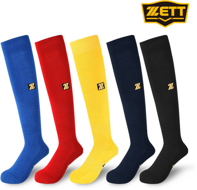 ZETT 장목 야구양말 야구스타킹 피로감완화, 성인용-레드, 1개