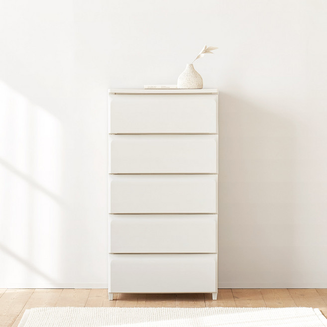 룸앤홈 데일리 서랍장 5단, 아이보리, 5개