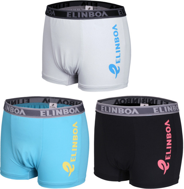 엘인보아 남아용 솔리드 냉감 드로즈 3종 세트