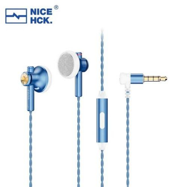 NICEHCK EB2S 프로 이어폰 3.5mm/4.4mm 플래트 헤드 이어버드 15.4mm 동적 단위 HIFI 베이스 보컬 음악 IEM 헤드폰 스포츠 실행 게임 헤드셋, 3.5mm With Mic, 02 3.5mm With Mic
