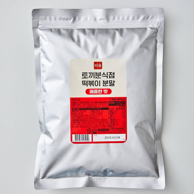 토끼분식점 떡볶이 분말 매콤한 맛 50인분, 1개, 1kg