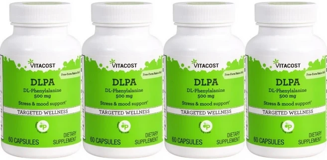비타코스트 DLPA DL 페닐알라닌 500mg, 60정, 4개 - 쿠팡