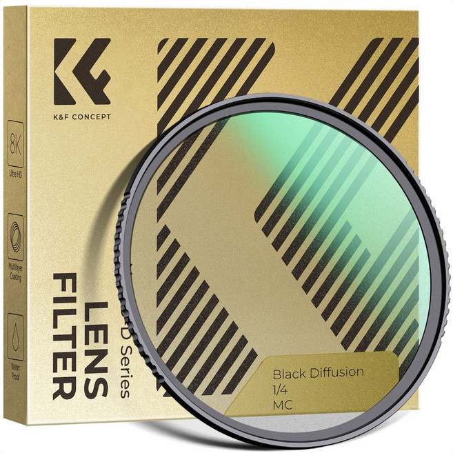 K&F CONCEPT Nano-D 블랙 미스트 1/4 필터, 1개, 82mm