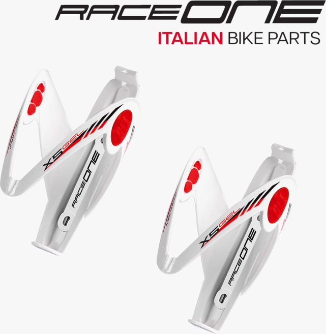 레이스원 산악자전거 물병 거치대 X5 젤 이탈리아 경량 MTB 물통 케이지, 1개, 화이트 레드