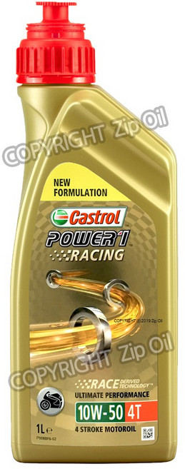캐스트롤 4T POWER-1 파워원 10W-50 1L 100%합성오일, 1개, 10w50
