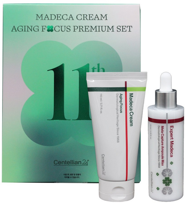 센텔리안24 마데카크림 에이징 포커스 프리미엄세트 크림 110ml+앰플 70ml, 1개, 180ml