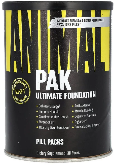 애니멀 PAK 얼티밋 파운데이션 30팩, 1개, 30회분 - 쿠팡