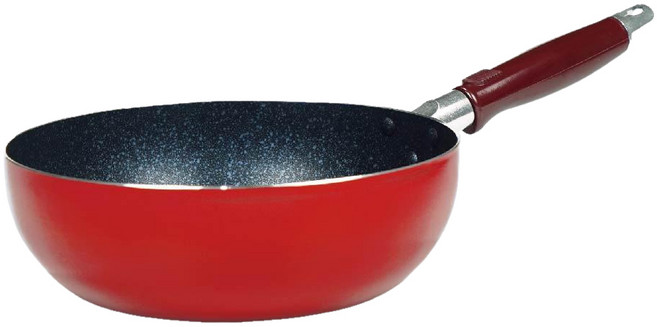 퀸센스 쿡앤쿡 업소용 국내산 5중코팅 튀김팬 볶음팬 후라이팬 궁중팬 업소용팬 식당용팬 1개, 궁중팬26cm