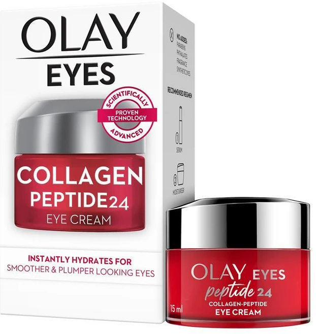 호주 올레이 Olay Collagen Peptide24 Eye Cream 콜라겐 펩타이드 24 아이크림, 4개, 15ml - 쿠팡
